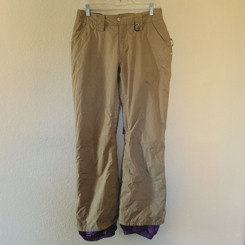 Burton Snowboarding Pants Womens Small Brown Slope Society Pant Ski Dry Ride